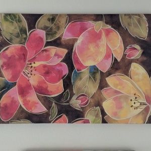 Beautiful Tropical Floral Canvas Print